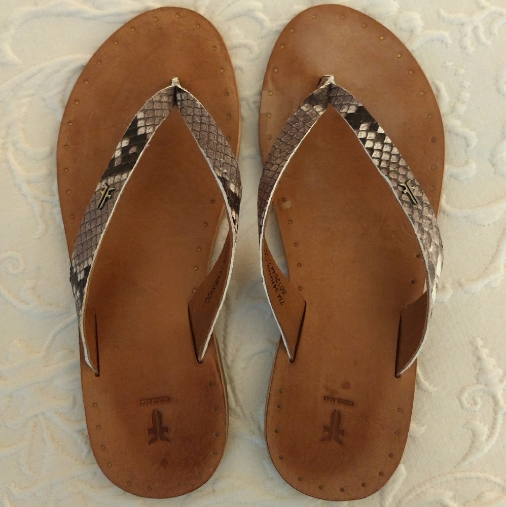 Frye Ally Logo Flip Flop